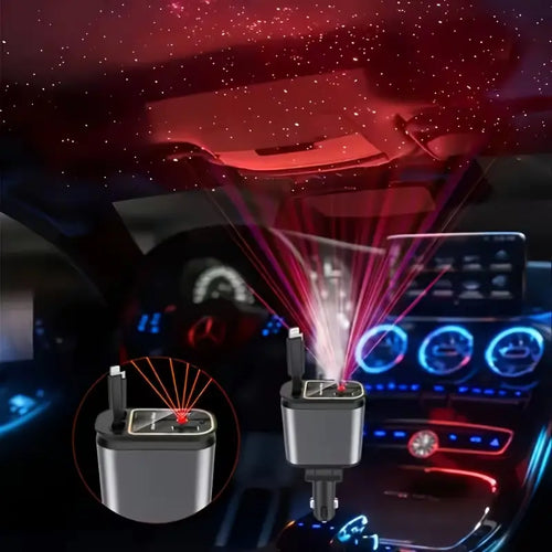StarDrive 4-in-1 Car Roof Projection Light with USB-C Fast Charger