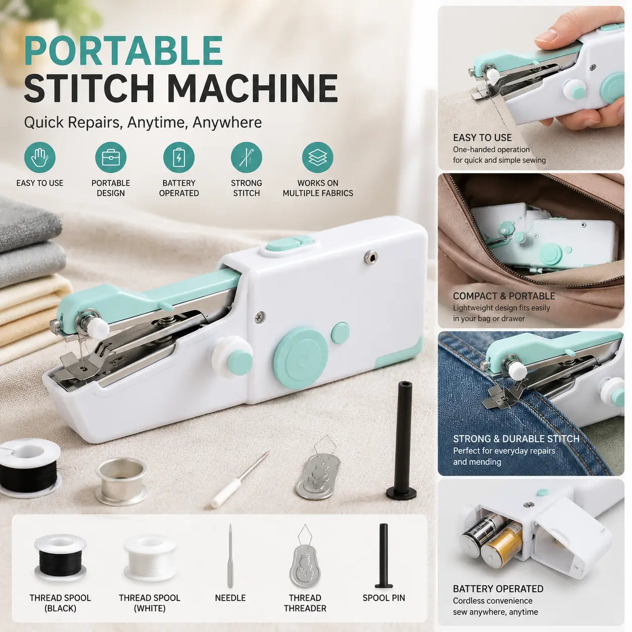 Portable Handheld Stitch Machine Winning