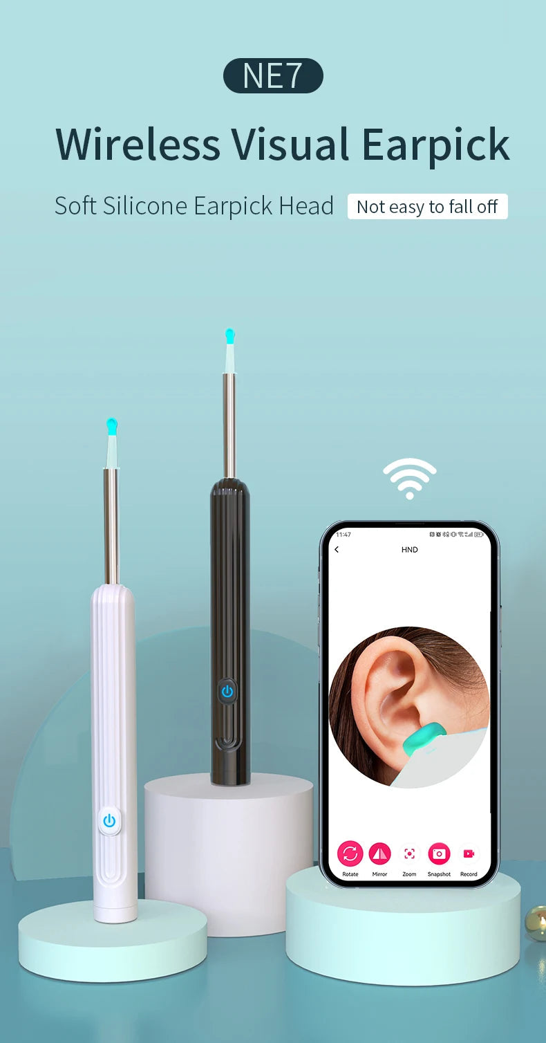 Smart WiFi Ear Cleaner with HD Camera Techlo Bazar